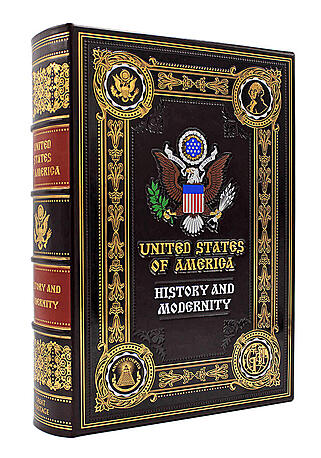 Подарочная книга Соединённые Штаты Америки.На английском языке (Подарочная книга в кожаном переплёте)