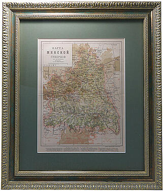 Карта Минской губернии. 1896 г.