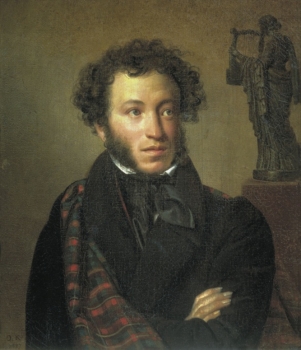 Александр Пушкин (портрет работы О. А. Кипренского)