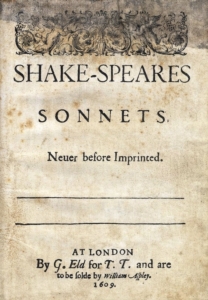 Титульная страница издания сонетов Шекспира 1609 года