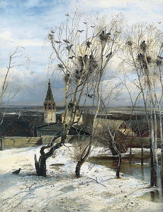 Грачи прилетели. А. Саврасов, 1871 г.