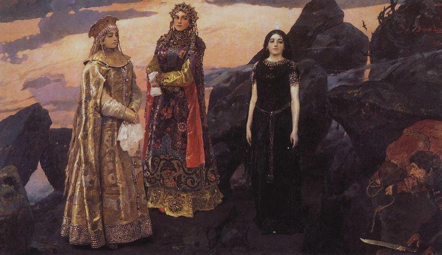 Три царевны подземного царства. Художник В.М. Васнецов, 1879 г.