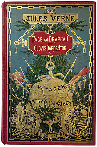 Жюль Верн. Кловис Дардантор. Лицом к знамени (Clovis Dardentor. Face au Drapeau, на французском языке, издание 1896г.)